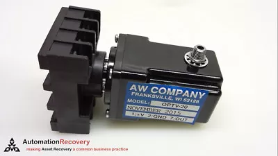 Aw Company Optv-20 Converter 7-24vdc 8-pin New* #242594 • $91.88