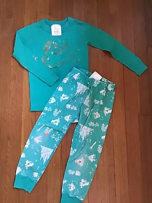 Hanna Andersson Girls Disney Princess Ariel PJs Pajamas Long Sleeve 90 Size 3 • $9.99