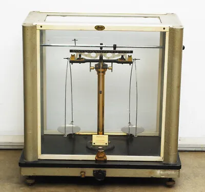 Voland & Sons Analytical Balance Brass Lab Scale - Lasico Apothecary Antique VTG • $275