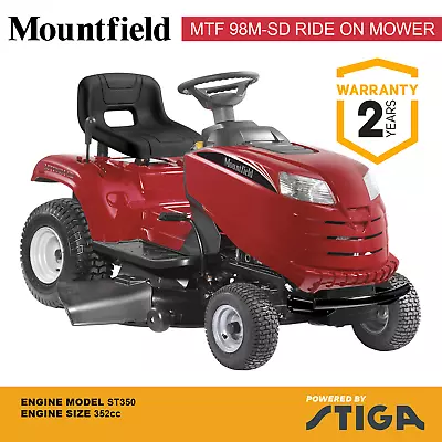 Mountfield MTF 98M SD Petrol Ride-on Lawn Tractor 352cc Side Discharge 98cm Cut • £1799.99