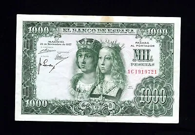 Spain 1000 Pesetas 1957 * VF * P-149 * • £33.78