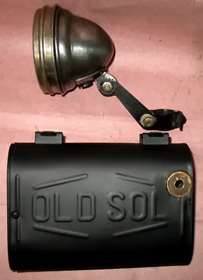 Electric Bicycle / Motorcycle Old Sol Script Bicycle Battery Box With Headlight • $450