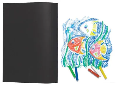 £8.49 • Buy A3 Artist Sketch, Book White Cartridge Paper- Black Card Cover Art Pad