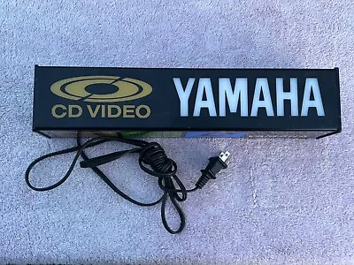 Yamaha CD-Video Vintage Lighted Sign 3-Sided Dealership Countertop Display • $375