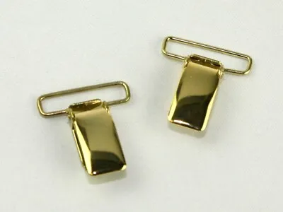 Metal Brace Clip Buckle Fastener - Gold - 25mm - Pack Of 2 • £5.99
