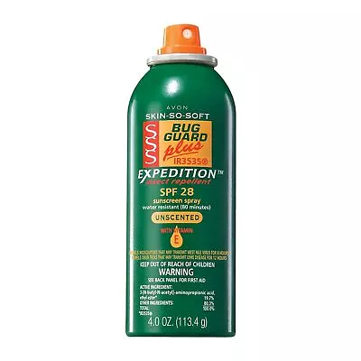 Avon Skin-so Sotf Bug Guard Plus Expedition Insect Repellent Spf28 Uncented4floz • $19.58