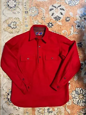 Best Made Co. Famous Red Wool Pullover Shirt Jacket - Men's Medium • $174.99