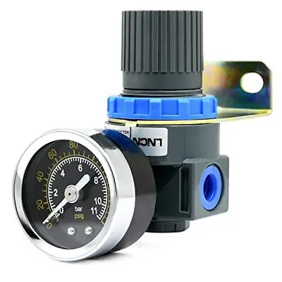 Air Pressure Regulator With Gauge Mini Air Control Valve 1/4-Inch NPT Thread • $20.48