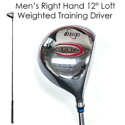NEW Men's Medicus Maximus Weighted TRAINING Golf Club Driver 12 Degree Loft • $70