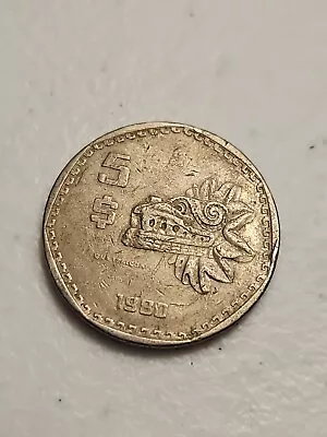 ESTADOS UNIDOS MEXICANOS DRAGON 1980 5 TOKEN COIN See Pic • $1.89