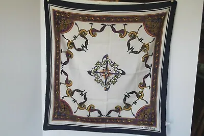 9th Century Celtic Art Scarf Square 30x30 Silky Polyester Navy Blue Fashion  • $17.99