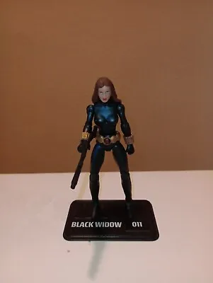 Marvel Universe 4  Series 02 011 Black Widow (belt And Gauntlets Painted Gold). • £5