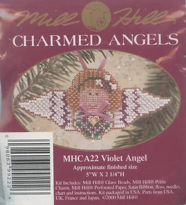 Mill Hill Charmed Angels Violet Angel Counted Glass Bead Kit W Treasure MHCA22 • $12.95