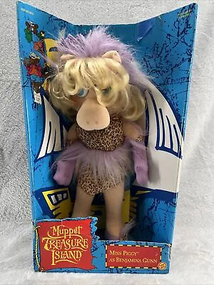 Toy Biz  Muppet Treasure Island Miss Piggy 1995 Plush Toy New Old Stock • $14