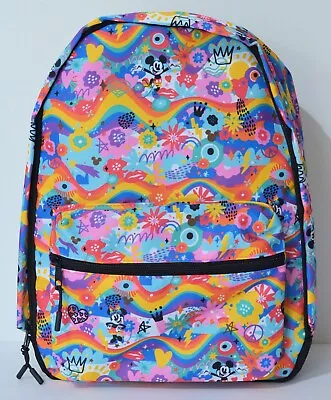 Disney Parks Mickey Minnie Mouse Pride Large Roomy Backpack New With Tags 2023 • $48