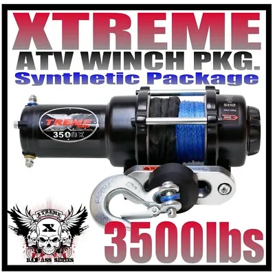 3500lb Xtreme Atv Winch Yamaha 07-14 350 400 450 Grizzly • $189.99