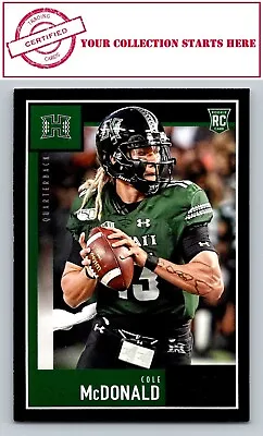 Cole McDonald 2020 Score Black #355 Hawaii Rainbow Warriors • $1.99