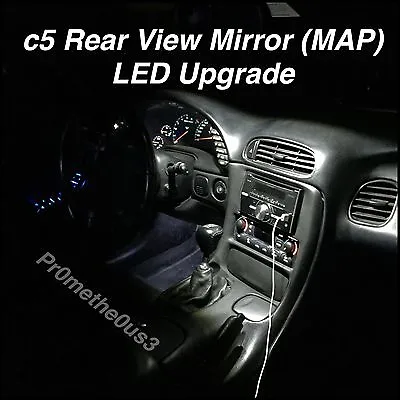 1997-2004 C5 Corvette Interior Rear View Mirror (map) White LED Lights • $14.98