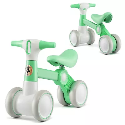 Costway Cute Baby Balance Bike 4 Wheels Childrens Bicycle Toddlers Riding Toy • £29.95