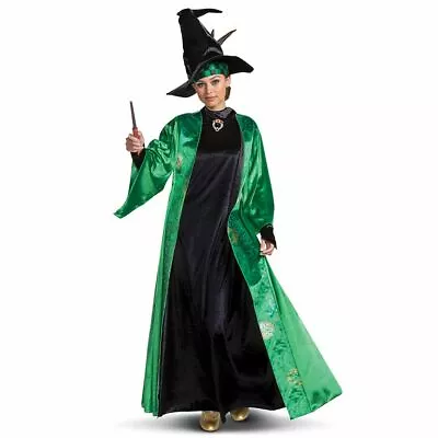 Professor McGonagall Costume Adult Large Deluxe With Hat And Brooch New • $69.99