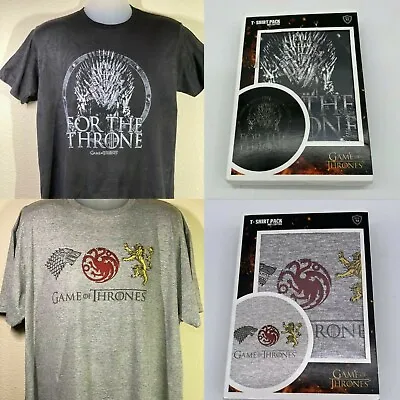 Game Of Thrones T-Shirt - HBO Licensed NEW SEALED - Sizes XL L M T-shirt Black • $5.99