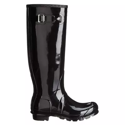 £54.40 • Buy Hunter Original Tall Gloss Black Wellies Womens Rainboots
