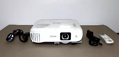 Epson PowerLite 980W 3LCD Projector 3800 Lumens HDMI . 883 To 886 Lamp Hrs Used • $218