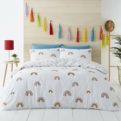 Clearance Bedding Reversible Duvet Cover Quilt Set With Pillowcases All Sizes UK • £13.99