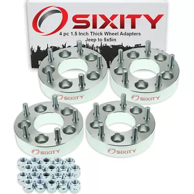 4pc 5x4.5  To 5x5  Wheel Spacers Adapters 1.5  For Jeep Compass Liberty Db • $85.38