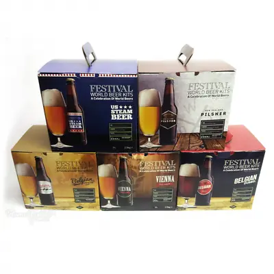 Festival World Beer Kit Home Brew Beer Making  A Celebration Of World Beers • £33.99