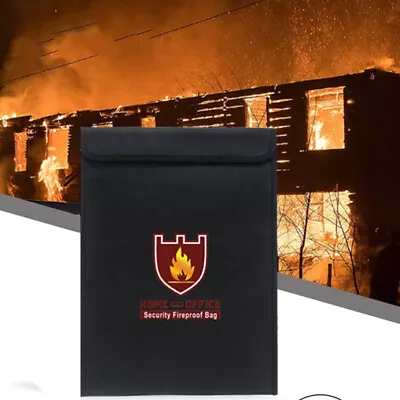  File Storage Bag Fireproof Security Document High Temperature Resistance • $18.33
