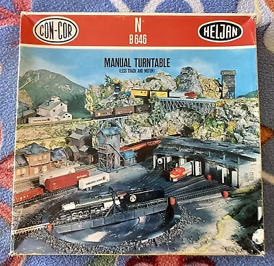 1970s CON COR Manual Turntable N Gauge Scenery Full Set? • $8