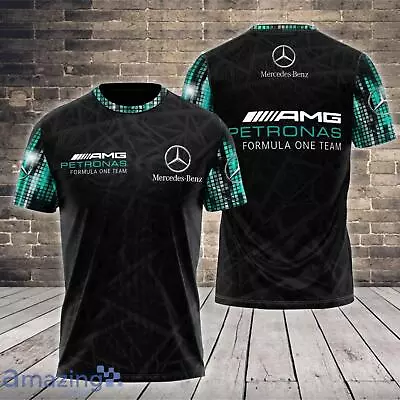 TOP Fashion! Mercedes-AMG F1 Team Print 3D Glittering T-Shirt S-5XL  CANT MISS  • $24.61