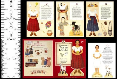 $15 • Buy 1:6 Scale Miniature Paper Doll Josephina American Girl Playscale Barbie