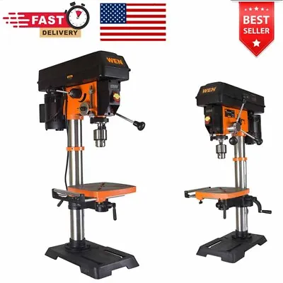 $263.46 • Buy 5-Amp 12-Inch Cast Iron Benchtop Drill Press Variable Speed W/ Laser Work Light