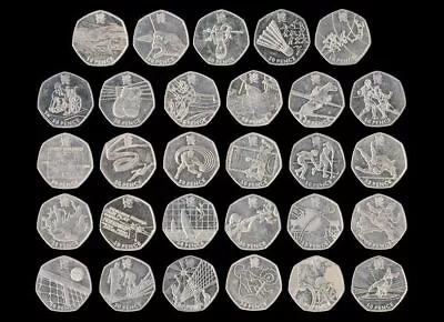 Circulated London Olympics 2012 50p Coins • £3.60