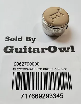 Genuine Gretsch Guitar  Electromatic Chrome G Knob Sgkb-g1 Part #  0062700000  • $9.85