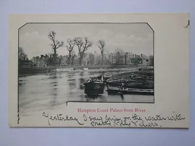 Hampton Court Palace London From The River Vintage Postcard L21 • £3.99