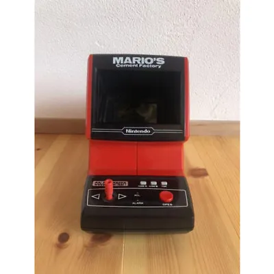 Super Rare!! Retro Game & Clock Tabletop Nintendo 1983 Mario Cement Factory • $576.96