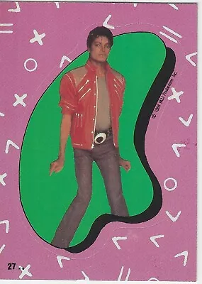 Topps Michael Jackson Trading Cards Sticker Puzzle Panel Card 1984 G+ Condition • $1.26