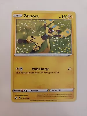 Zeraora 052/159 Rare Crown Zenith Pokemon Card Near Mint • $1.30