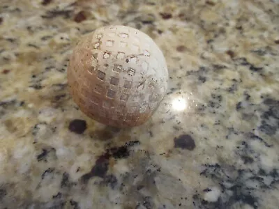 Antique 100 Year Old MESH Golf Ball      BLUE FLASH • $14.95