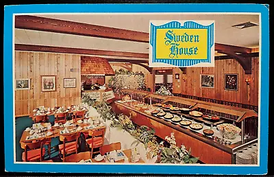 Vintage Postcard 1950's Sweden House Smorgasbord Rockford Illinois (IL) • $8