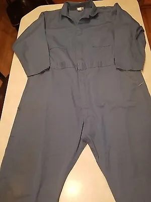 Dickies Coveralls Mens  54 Regular Long Sleeves Blue Zip Snap Front Pockets • $34.99