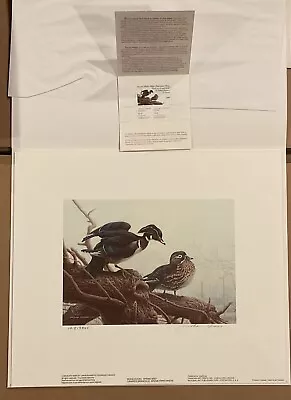 Michael Dumas 1990 Federal Duck Stamp Print With Stamp • $125