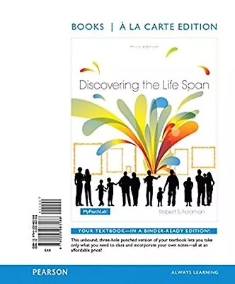 Discovering The Life Span A La Carte Edition By Feldman • $19.99