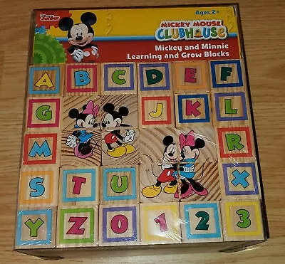 Disney Mickey Mouse Clubhouse Mickey & Minnie Learning & Grow Blocks 40 Pc NIB • $10.62