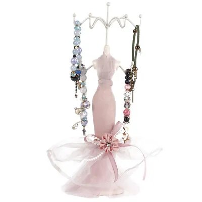 Jewellery Stand Princess Dress Necklace Jewellery Stand Holder Lady • £12.72