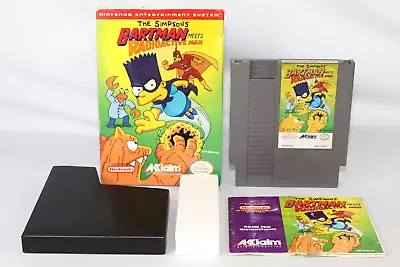 The Simpsons: Bartman Meets Radioactive Man NES Complete CIB NICE! RARE! • $0.99