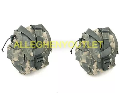 (2) PACK ACU MOLLE 1 Quart Canteen Pouch Cover Military General Purpose GP VGC • $13.89